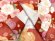 画像8: 七五三 3歳 着物 女の子 ”花うさぎブランド” 被布コートセット 合繊【赤系、八重桜】 (8)