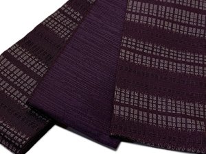 画像3: メンズ 角帯 男性用 R・Kブランド 着物や浴衣に 結び方のしおり付き 日本製【茶紫系】 (3)