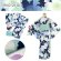 画像3: 浴衣セット セパレート レディース R・Kブランド 2025年新作 着付け簡単 二部式浴衣と兵児帯【紺・桜紅葉】 (3)