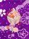 画像5: 七五三 着物 7歳 女の子用 本絞り 刺繍入り 子供着物(正絹)【紫、花車】 (5)