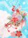 画像4: 七五三 着物 7歳 女の子 フルセット 正絹 本絞り 刺繍入りの子供着物 結び帯セット【水色、花車】 (4)