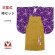 画像1: 卒業式 袴セット 女性用 二尺袖着物 ショート丈 刺繍袴 2点セット(合繊)【紫、麻の葉】 (1)