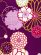 画像5: 卒業式 袴 セット 二尺袖着物 ショート丈 無地袴 2点セット 合繊【紫、菊と桜・雪輪】 (5)