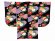 画像2: 卒業式 袴セット 女性用 二尺袖着物 ショート丈 刺繍袴 2点セット(合繊)【黒ｘ紫、雲と鉄線】 (2)