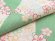画像4: レディース浴衣 単品 レトロな柄の綿麻浴衣 フリーサイズ【黄緑 桜に市松】 (4)