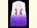 画像2: ≪七五三 セール！≫ 七五三 3歳女の子用 日本製のぼかし染めの被布コート ポリエステル (単品)【紫、麻の葉】 (2)