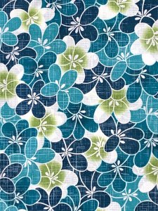 画像3: 女の子浴衣 へこ帯セット 90サイズ こども浴衣 絞り染め兵児帯 セット【青緑系、花】 (3)