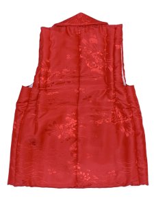 画像2: 七五三 被布コート ３歳女の子用 七五三 被布コート(単品) 合繊【赤】 (2)