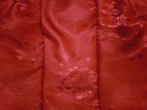 画像4: 七五三 被布コート ３歳女の子用 七五三 被布コート(単品) 合繊【赤】 (4)