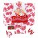 画像5: 七五三 着物 3歳 フルセット 女の子の被布コートセット 合繊 日本製 【白ｘ赤 白系、鈴】 (5)