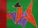 画像2: 巾着 七五三 3歳 女の子 金襴生地の布巾着 単品【赤ｘ緑、折り鶴】 (2)