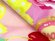 画像4: 七五三 着物 3歳 女の子 ポップでキュートな柄の子供着物 合繊 襦袢付き【ピンク、お菓子とリボン】 (4)