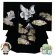 画像1: お宮参り 男の子 着物 正絹 刺繍柄 日本製 赤ちゃんのお祝い着 初着 産着 襦袢付き【黒地、鷹と富士】 (1)