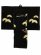 画像3: お宮参り 男の子 着物 正絹 刺繍柄 日本製 赤ちゃんのお祝い着 （初着 産着） 襦袢付き【黒地、鷹と帷子】 (3)