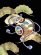 画像7: お宮参り 男の子 着物 正絹 刺繍柄 日本製 赤ちゃんのお祝い着 （初着 産着） 襦袢付き【黒地、鷹と帷子】 (7)