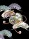 画像7: お宮参り 男の子 着物 正絹 刺繍柄 日本製 赤ちゃんのお祝い着 （初着 産着） 襦袢付き【黒地、鷹と帷子】 (7)