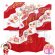 画像1: お宮参り 女の子 着物 日本製 本絞り 手描き 金駒刺繍 高級 赤ちゃんのお祝い着 初着【紅白、鈴と束ね熨斗】 (1)