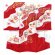 画像2: お宮参り 女の子 着物 日本製 本絞り 手描き 金駒刺繍 高級 赤ちゃんのお祝い着 初着【紅白、鈴と束ね熨斗】 (2)
