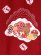 画像5: お宮参り 女の子 着物 正絹  本絞り 盛金加工 赤ちゃんのお祝い着 初着 産着 襦袢付き【赤、鈴と鞠】 (5)