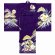画像3: お宮参り 男の子 着物 刺繍入り 日本製 赤ちゃんのお祝い着 初着 産着 合繊 襦袢付き【濃紫、兜と松竹梅、流水】 (3)