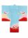 画像2: お宮参り 女の子 着物 正絹 日本製 手描き 赤ちゃんのお祝い着(初着 産着) 襦袢付き【水色、舞鶴と岩清水】 (2)