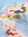 画像3: お宮参り 女の子 着物 正絹 日本製 手描き 赤ちゃんのお祝い着(初着 産着) 襦袢付き【水色、舞鶴と岩清水】 (3)