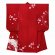 画像2: 七五三 7歳 女の子用 日本製 正絹 本絞り 刺繍入り 絵羽付け 四つ身の着物【赤、鈴と花輪】 (2)
