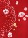 画像5: 七五三 7歳 女の子用 日本製 正絹 本絞り 刺繍入り 絵羽付け 四つ身の着物【赤、鈴と花輪】 (5)