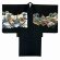 画像3: 七五三 着物 5歳 男の子 日本製 羽織 着物アンサンブル 合繊 襦袢付き【黒、鷹に富士】 (3)