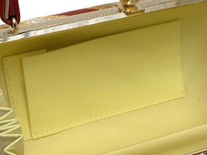 画像4: 草履バッグセット 振袖用 帯生地使用のバッグと2枚芯の草履 フリーサイズ【レッド＆ゴールド】 (4)