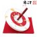 画像1: お正月の飾りに 京都の伝統工芸 匠の手作り*京こま*特大(箱入り)【白赤白】 (1)
