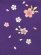 画像2: 卒園式 入学式 七五三 に ７歳女の子用 小桜刺繍の子供袴【青紫】 紐下丈70cm(120サイズ) (2)