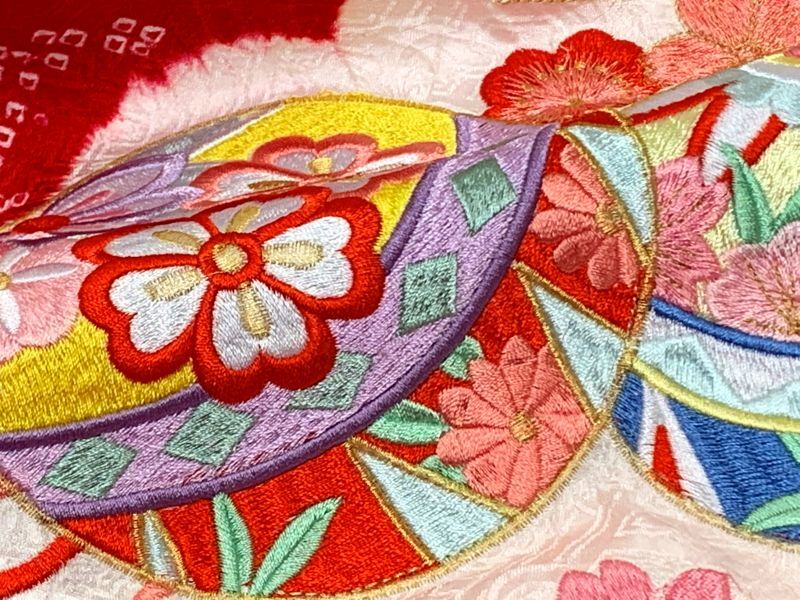 お宮参り 女の子 着物 正絹 本絞り 総刺繍 日本製 赤ちゃんのお祝い着