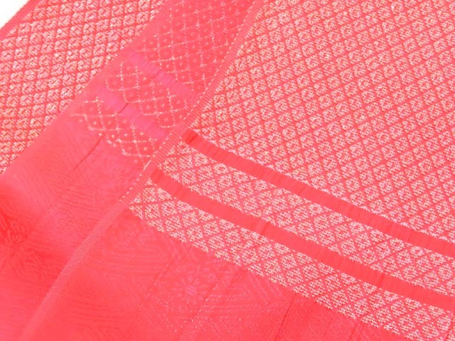 振袖用 帯揚げ 鹿の子織 の帯上げ 単品【ピンク】