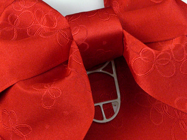 ジュニア用浴衣帯 女の子 作り帯(結び帯)【赤、蝶】